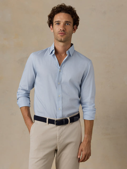 The Movement™ Shirt - Bermuda Blue Pincheck