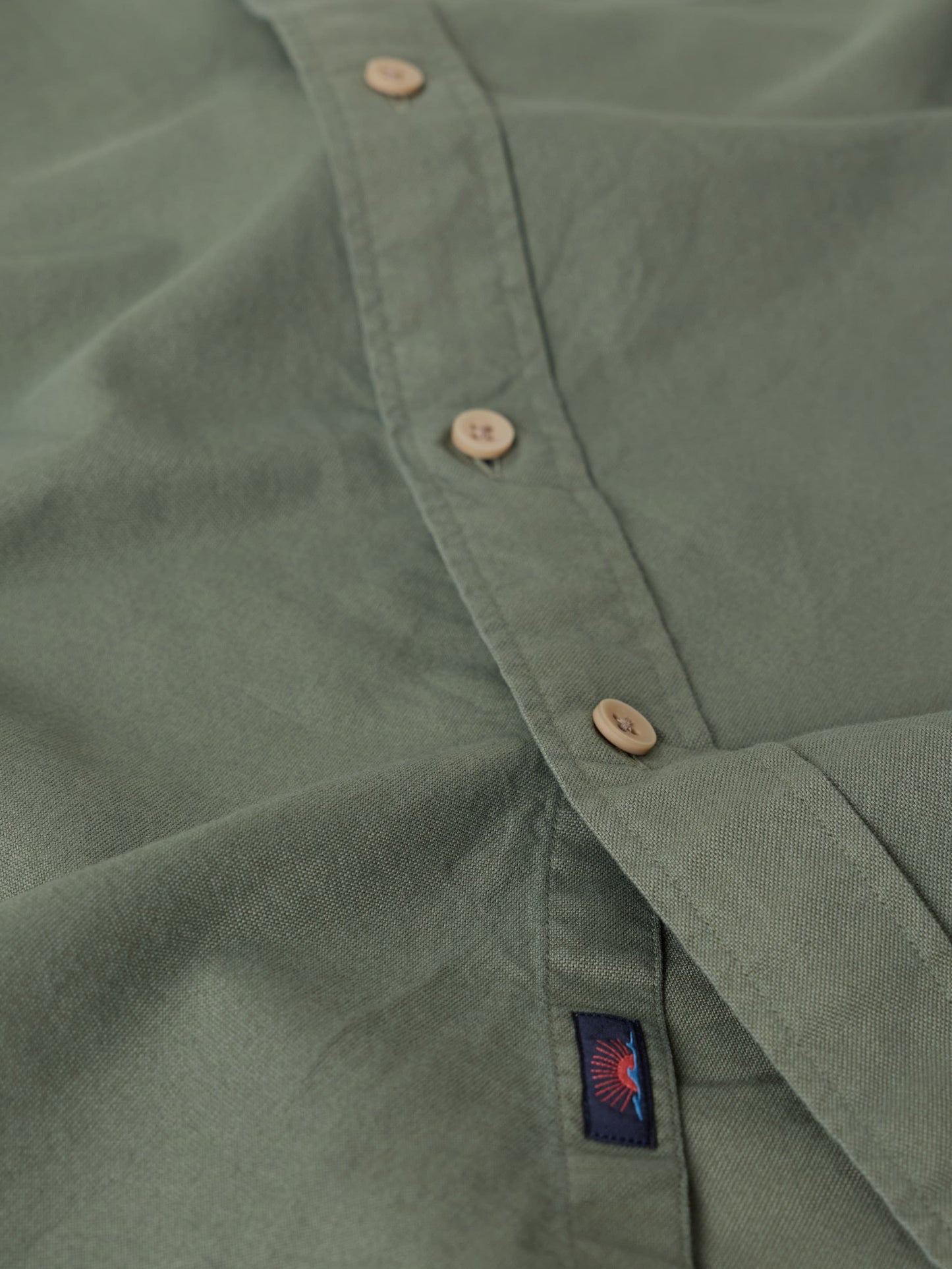 Laundered Oxford Shirt - Ridge Olive