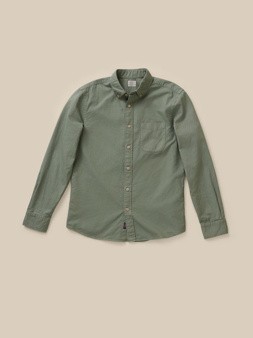Laundered Oxford Shirt - Ridge Olive