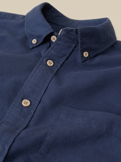 Laundered Oxford Shirt - River Navy