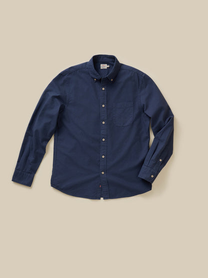 Laundered Oxford Shirt - River Navy