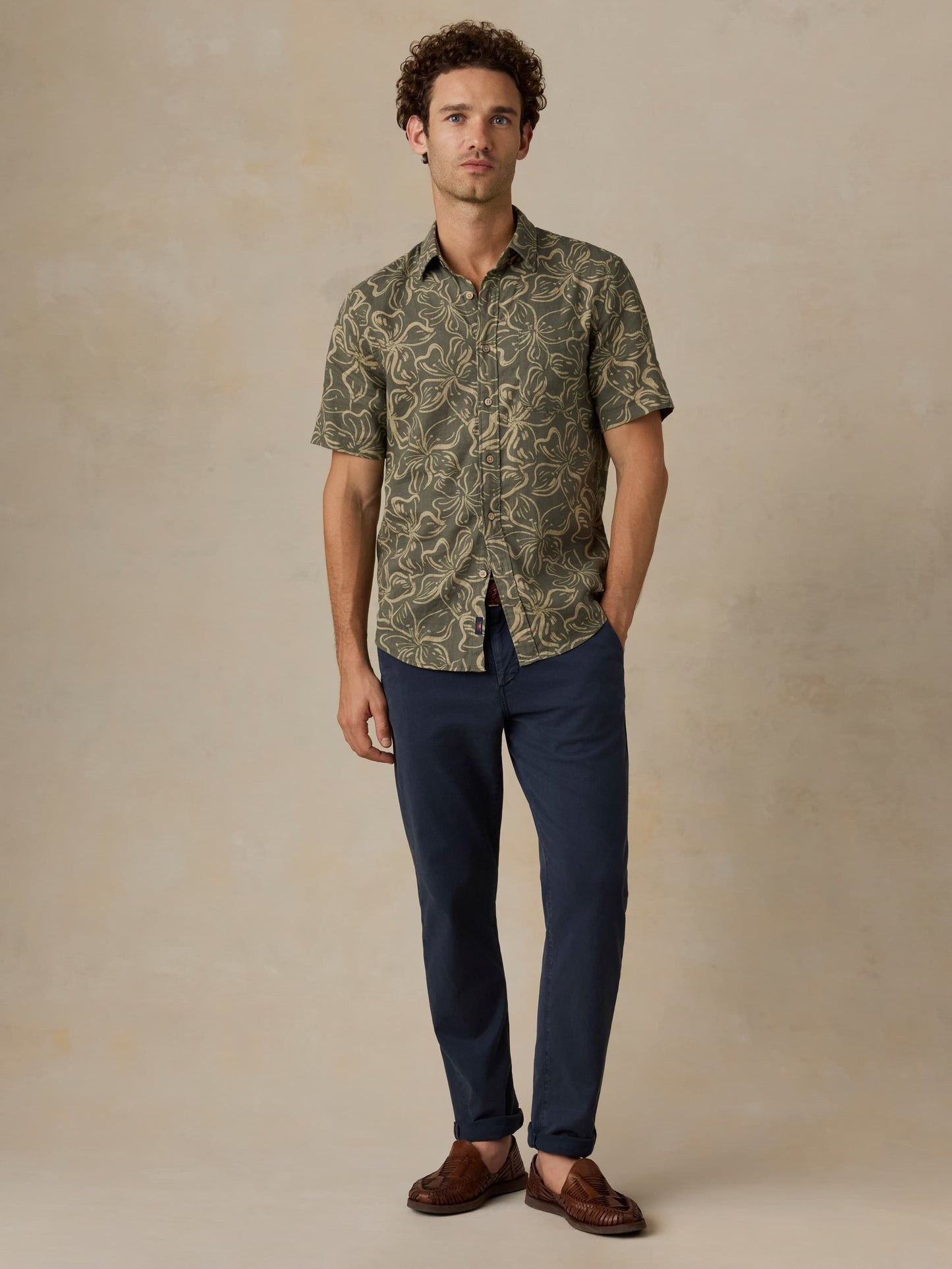 Short-Sleeve Breeze Shirt - Light Pine Blossom