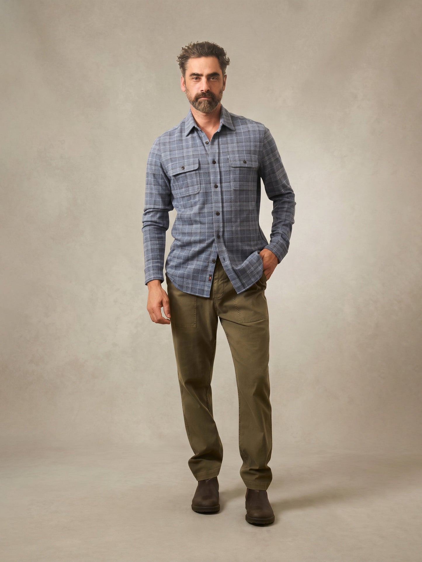 Legend™ Sweater Shirt - Castle Lake Plaid