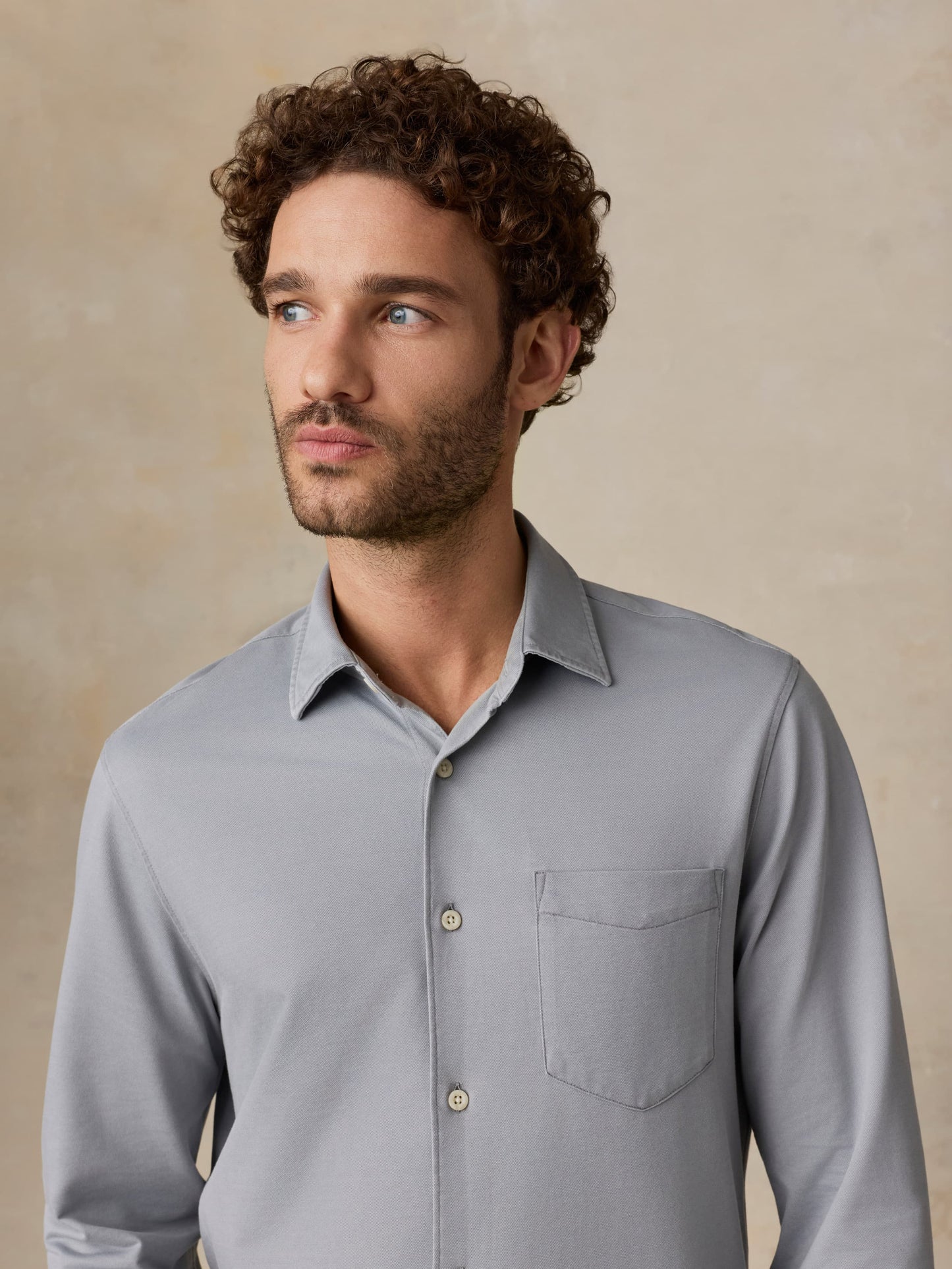 Costa Piqué Shirt - Wind Grey