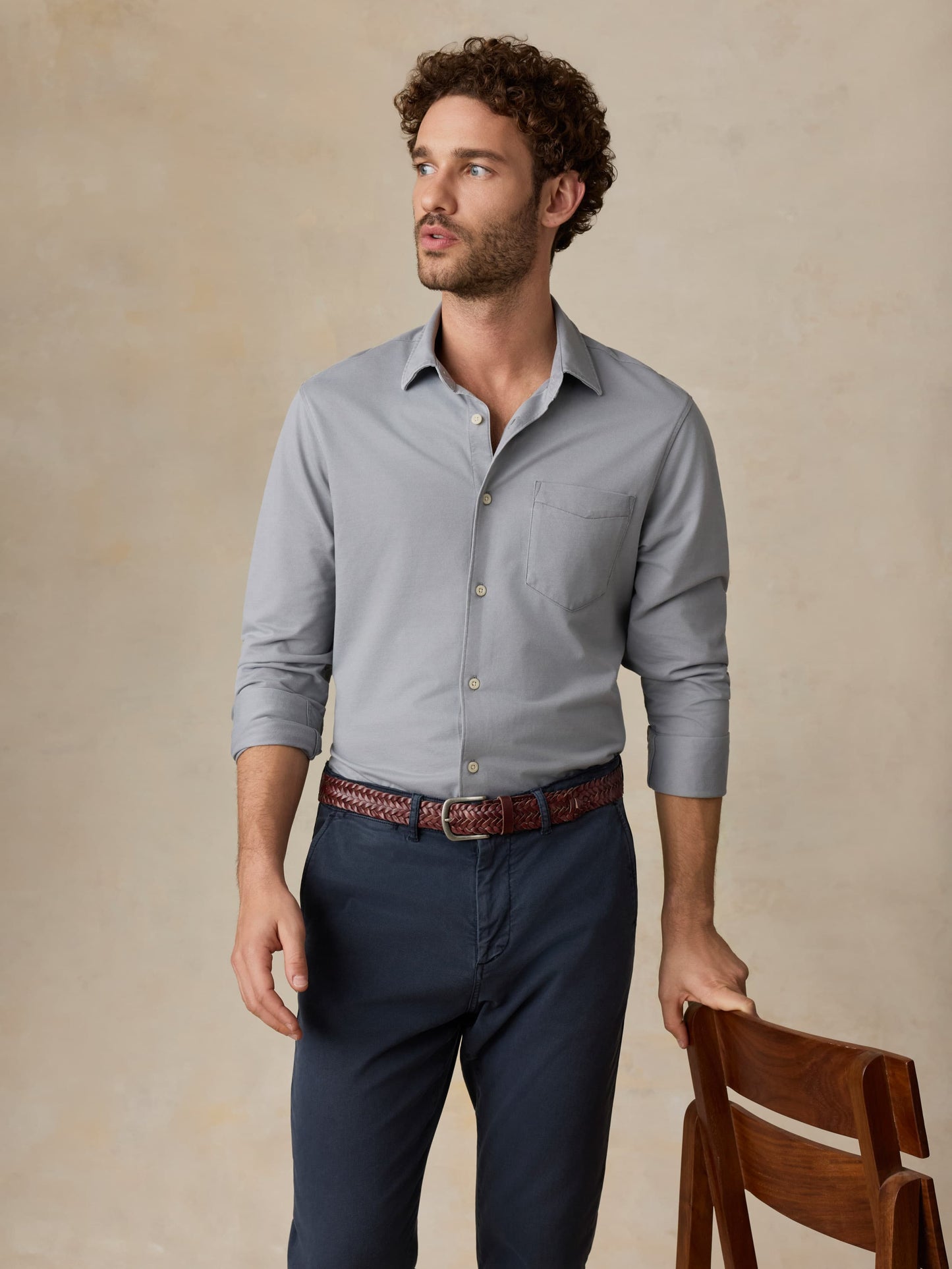Costa Piqué Shirt - Wind Grey