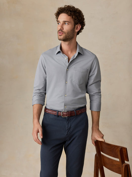 Costa Piqué Shirt - Wind Grey