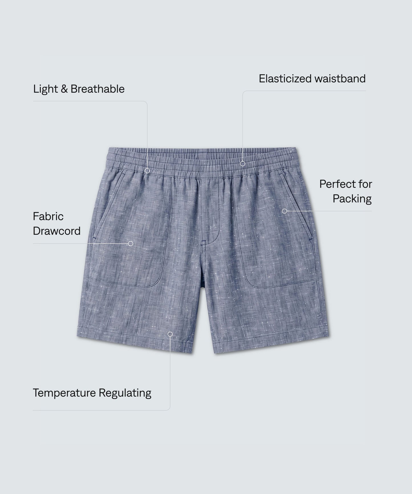 Men's Merino Linen Beach Shorts