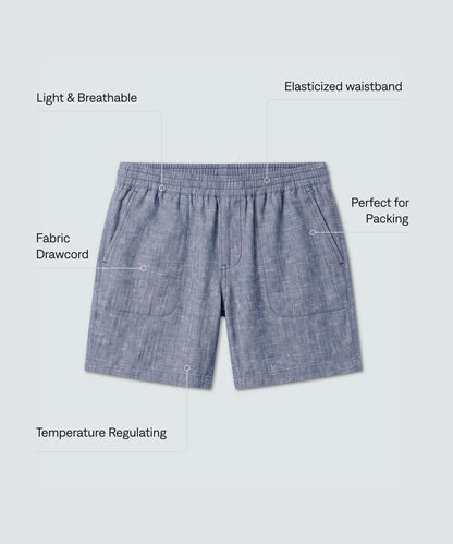 Men's Merino Linen Beach Shorts