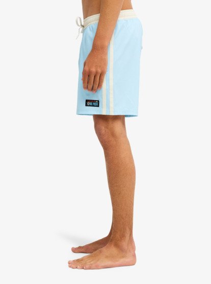 One Piece Solid 16" Elastic Waist Boardshorts - Stratosphere