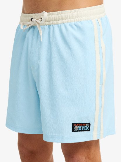 One Piece Solid 16" Elastic Waist Boardshorts - Stratosphere