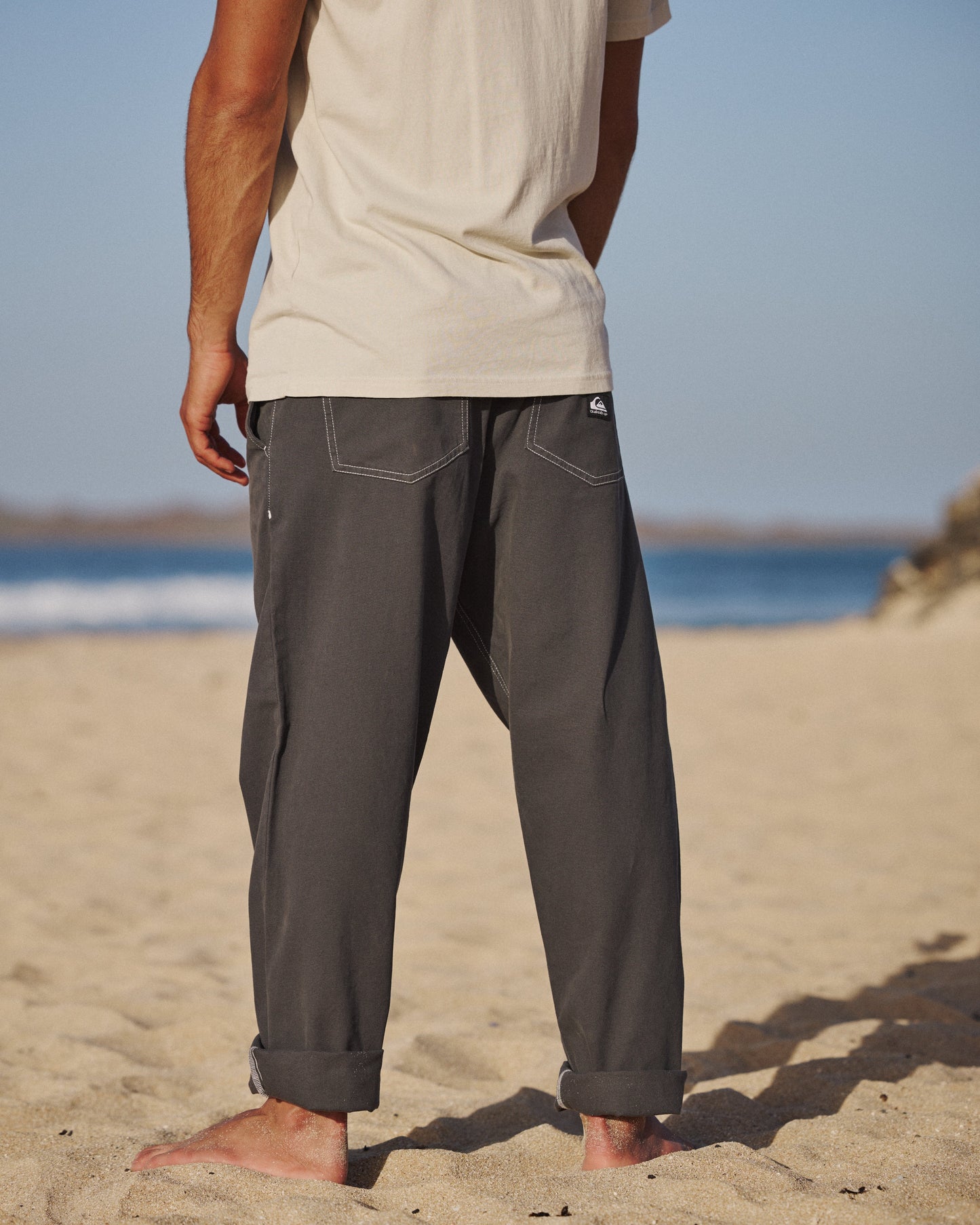 Beach Stretch Canvas Pants - Iron Gate