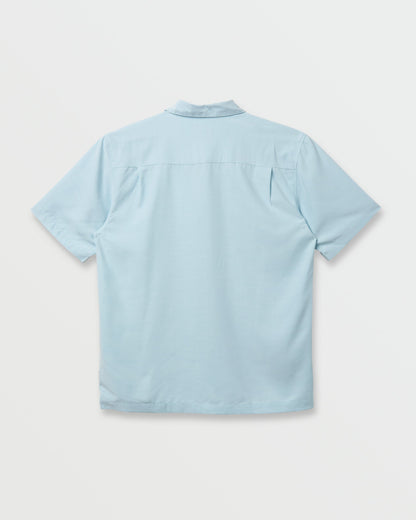 Waterman Tahiti Palms Premium Anti-Wrinkle Shirt - Sterling Blue