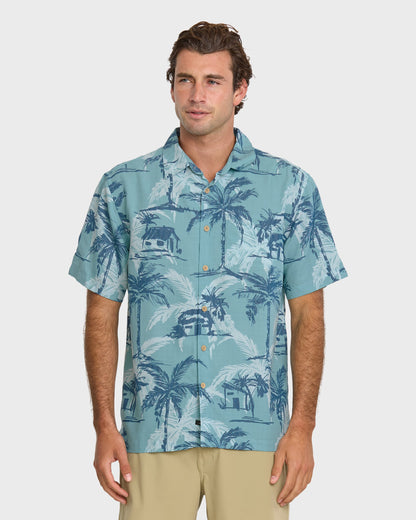 Waterman Off The Grid Shirt - Aqua