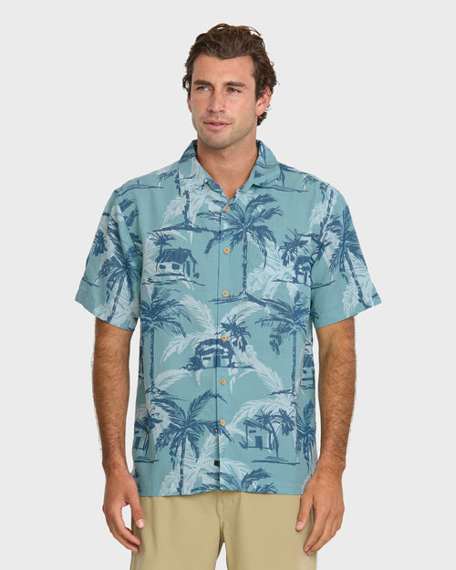 Waterman Off The Grid Shirt - Aqua