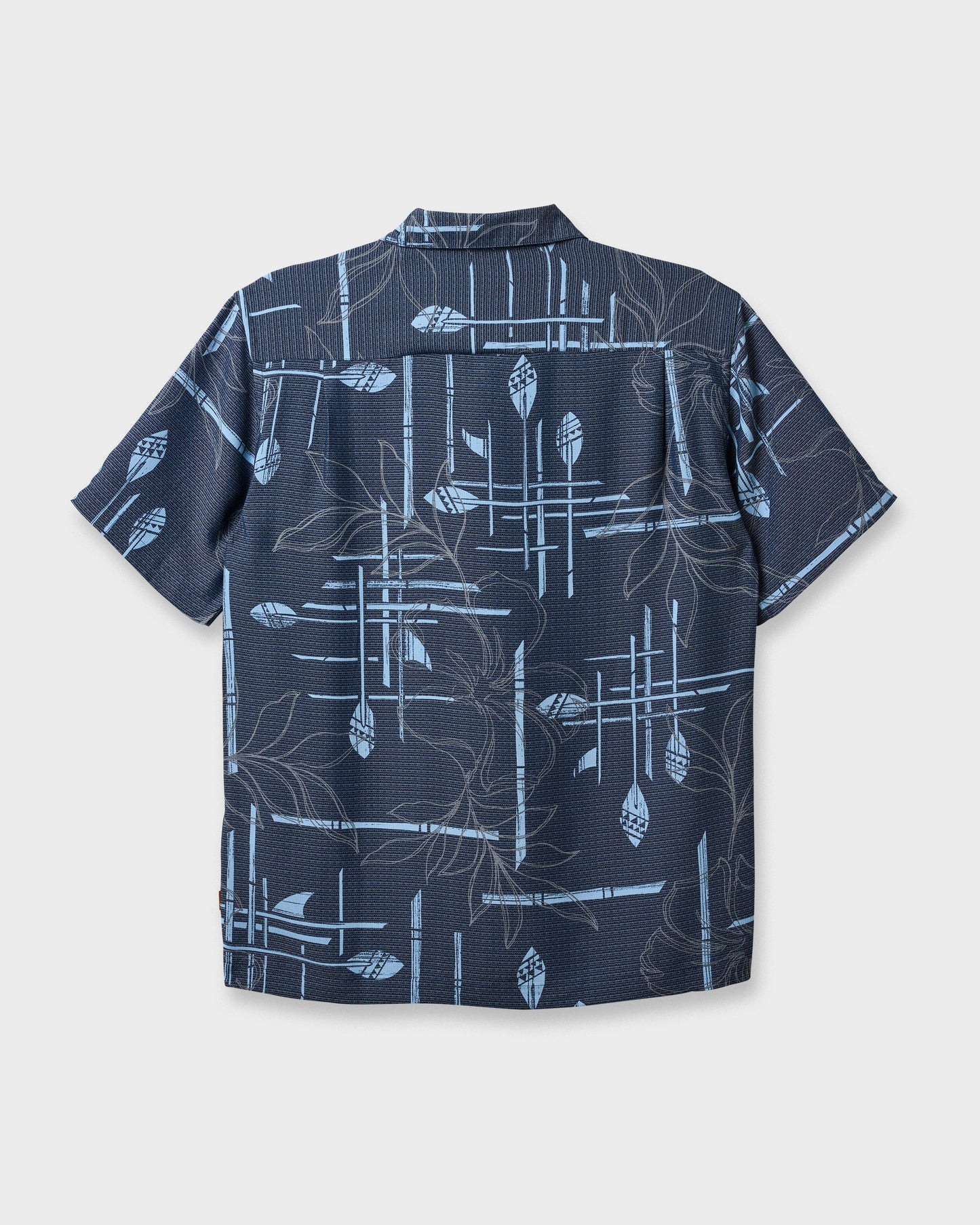 Waterman Paddle Out Short Sleeve Woven Shirt - Navy Blazer