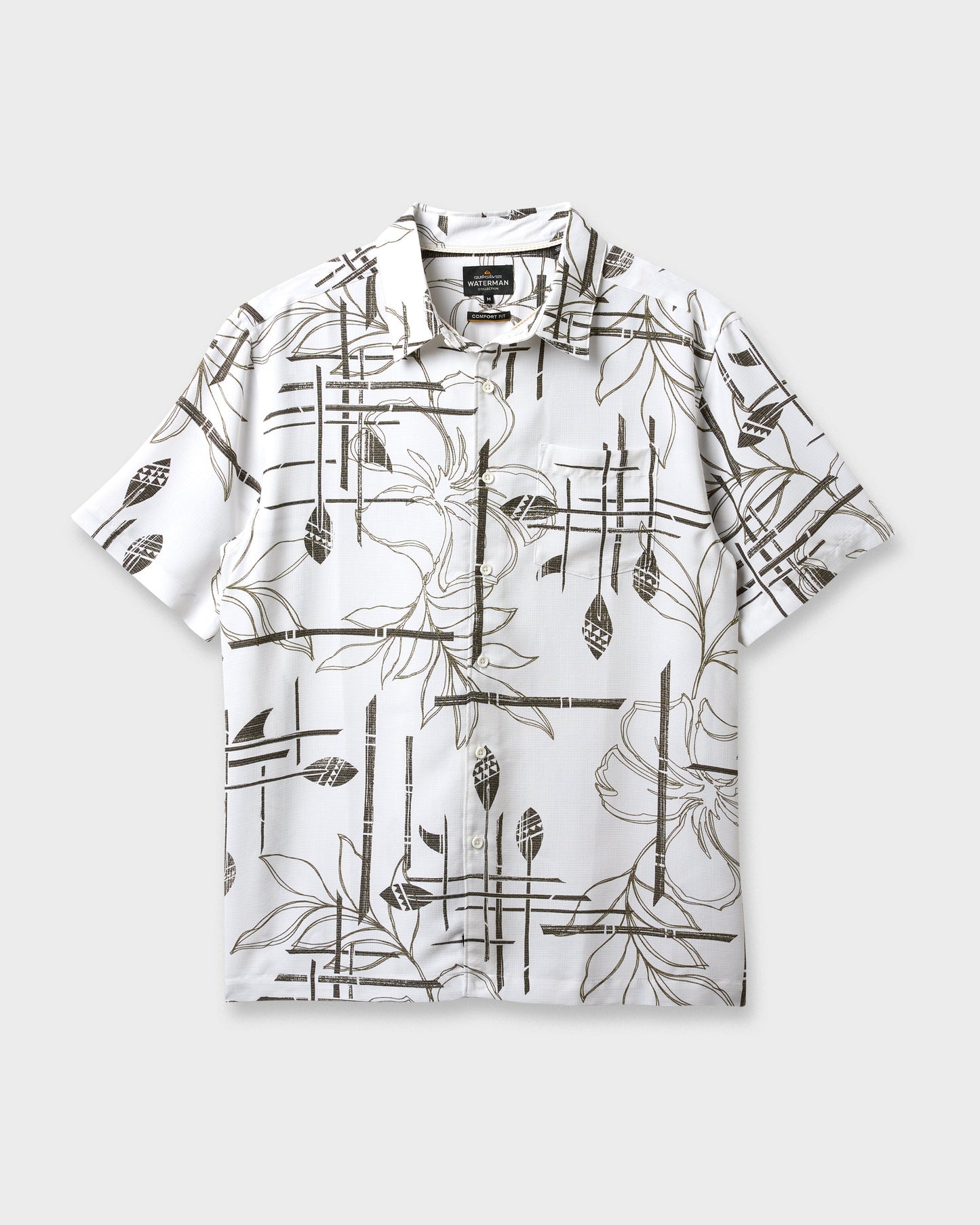 Waterman Paddle Out Short Sleeve Woven Shirt - White
