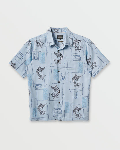 Waterman Big Day Short Sleeve Shirt - Ashley Blue