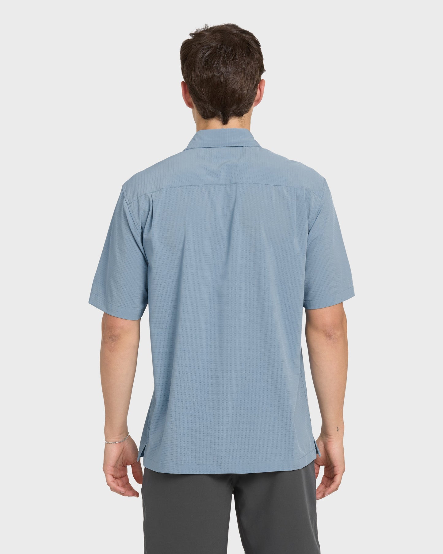 Chaser Short Sleeve Woven Shirt - Blue Shadow