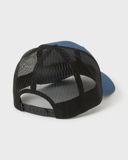 Suns Out Cotton Chino Twill Trucker Hat - Dark Denim