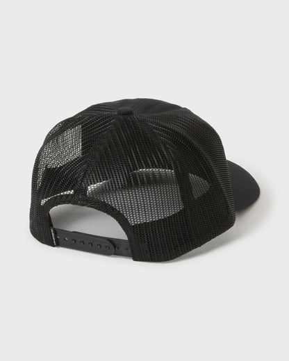 Enzone 5-Panel Cotton Canvas Snapback Hat - Black