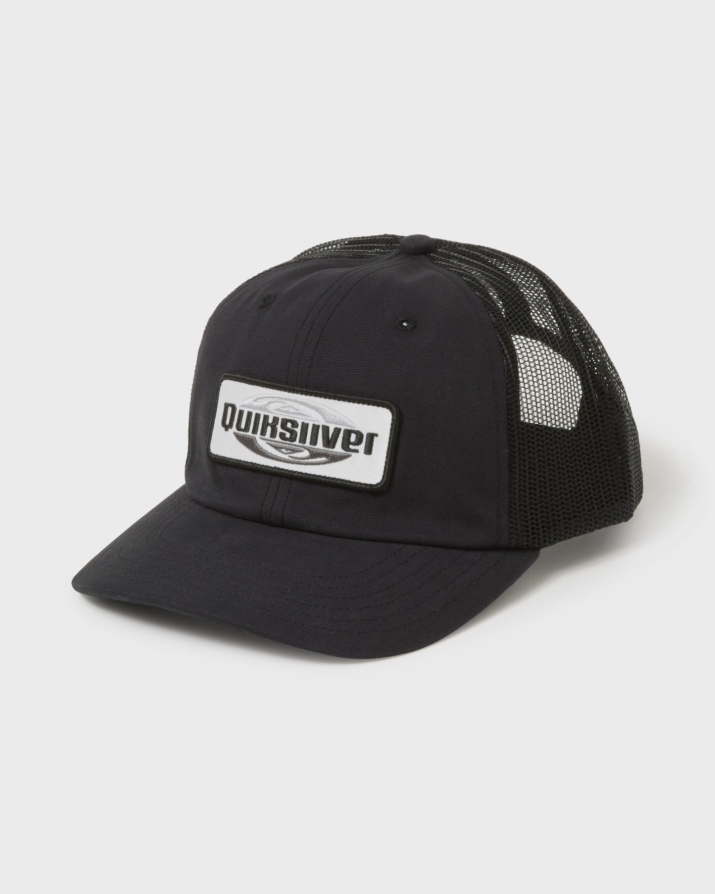 Enzone 5-Panel Cotton Canvas Snapback Hat - Black