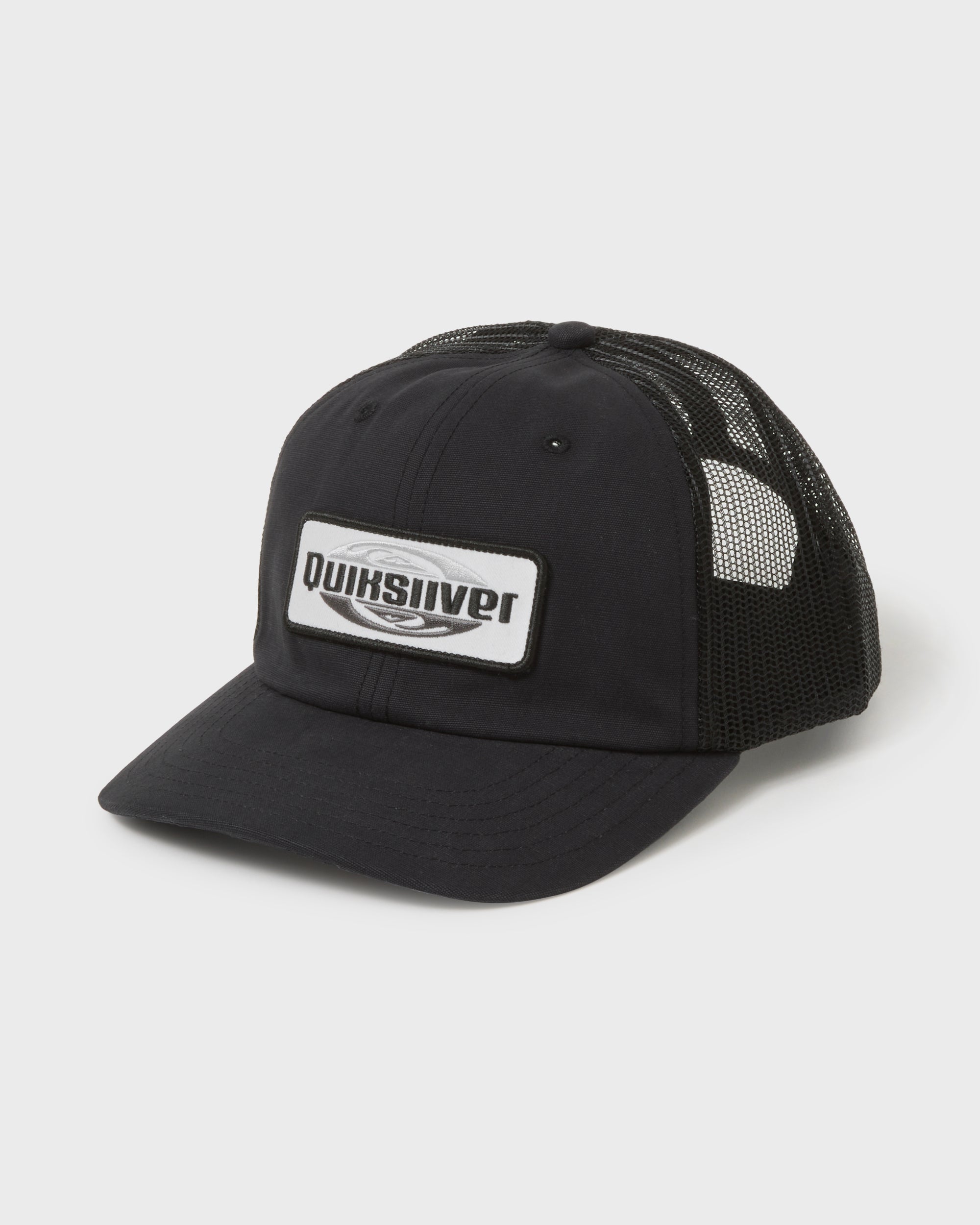Enzone 5-Panel Cotton Canvas Snapback Hat - Black