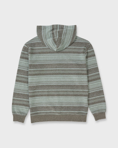 Great Otway Yarn-Dyed Stripe Pullover Hoodie - Grape Leaf