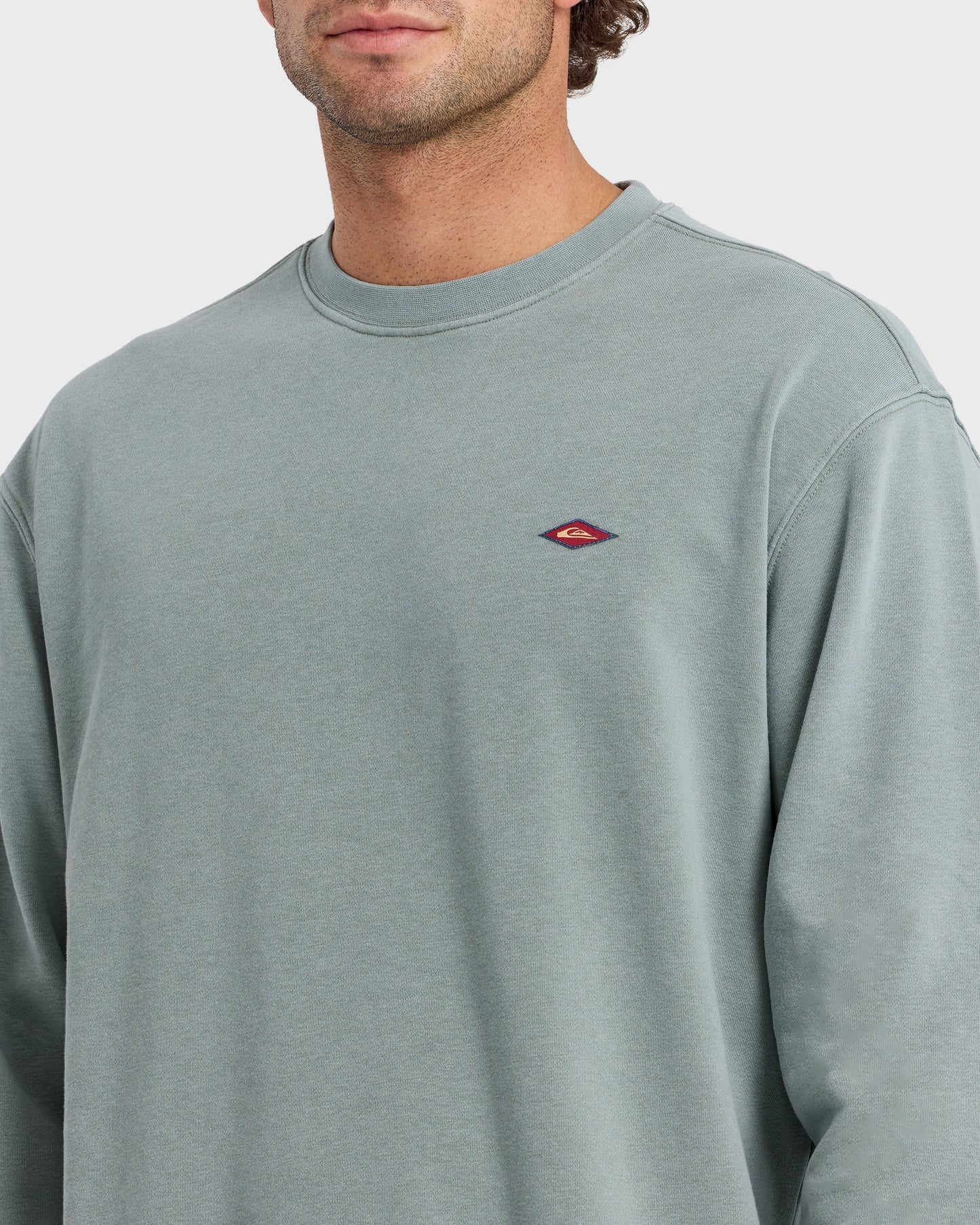 Saltwater Mineral Wash Crewneck Sweatshirt - Lily Pad
