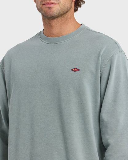 Saltwater Mineral Wash Crewneck Sweatshirt - Lily Pad