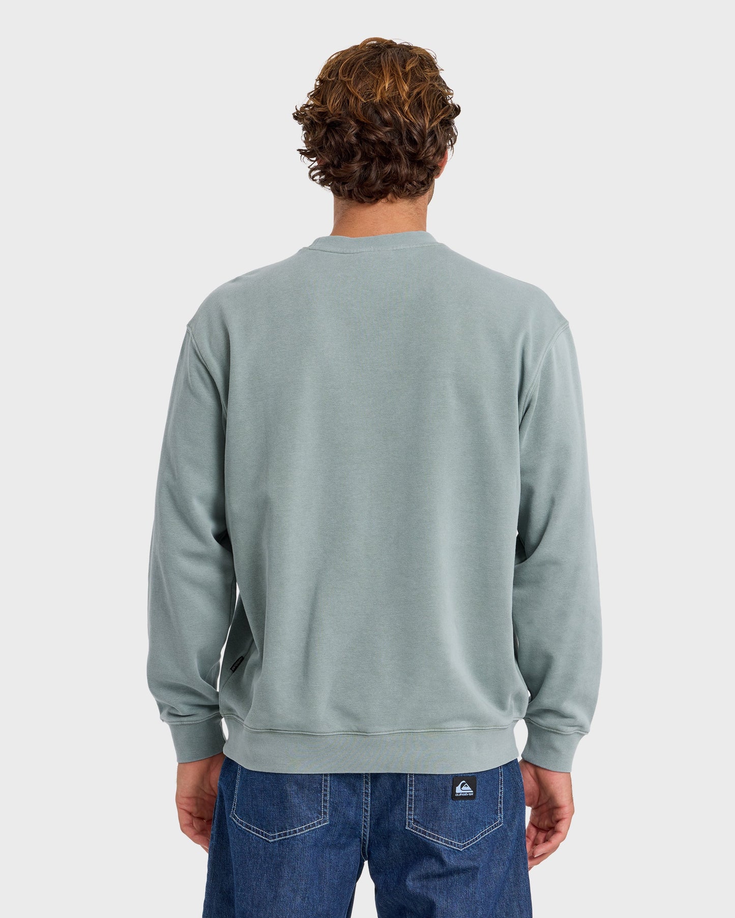 Saltwater Mineral Wash Crewneck Sweatshirt - Lily Pad