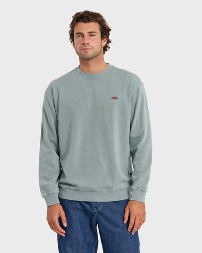Saltwater Mineral Wash Crewneck Sweatshirt - Lily Pad