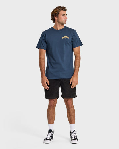 Diamond Arch Classic Short Sleeve T-Shirt - Dark Denim