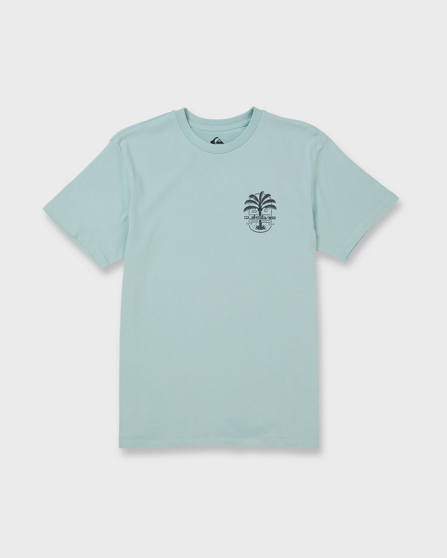 Uno Palm Short Sleeve T-Shirt - Blue Haze