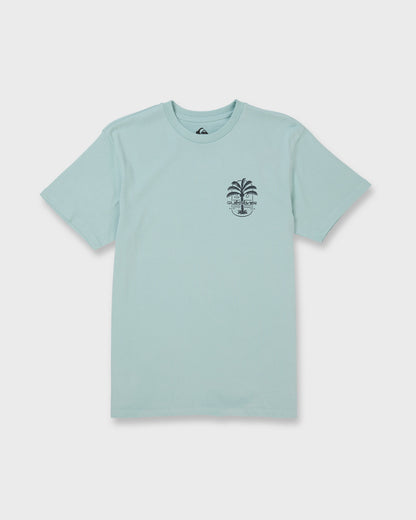 Uno Palm Short Sleeve T-Shirt - Blue Haze