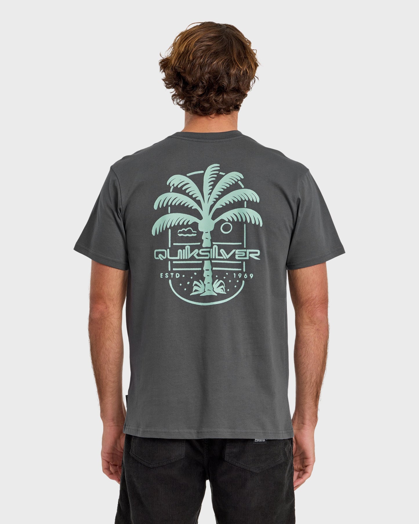 Uno Palm Short Sleeve T-Shirt - Iron Gate