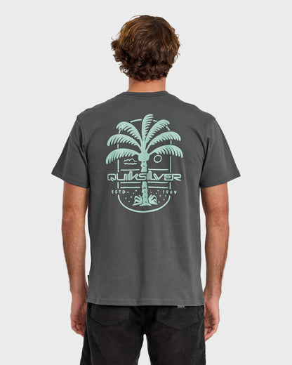 Uno Palm Short Sleeve T-Shirt - Iron Gate