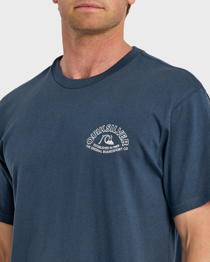 Bubble Arch Short Sleeve T-Shirt - Dark Denim