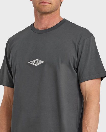 Work Ship Embroidered Short Sleeve T-Shirt - Iron Gate