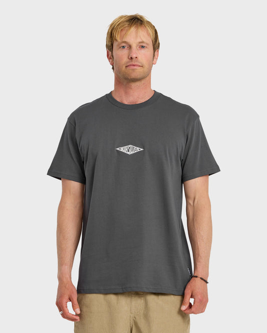 Work Ship Embroidered Short Sleeve T-Shirt - Iron Gate