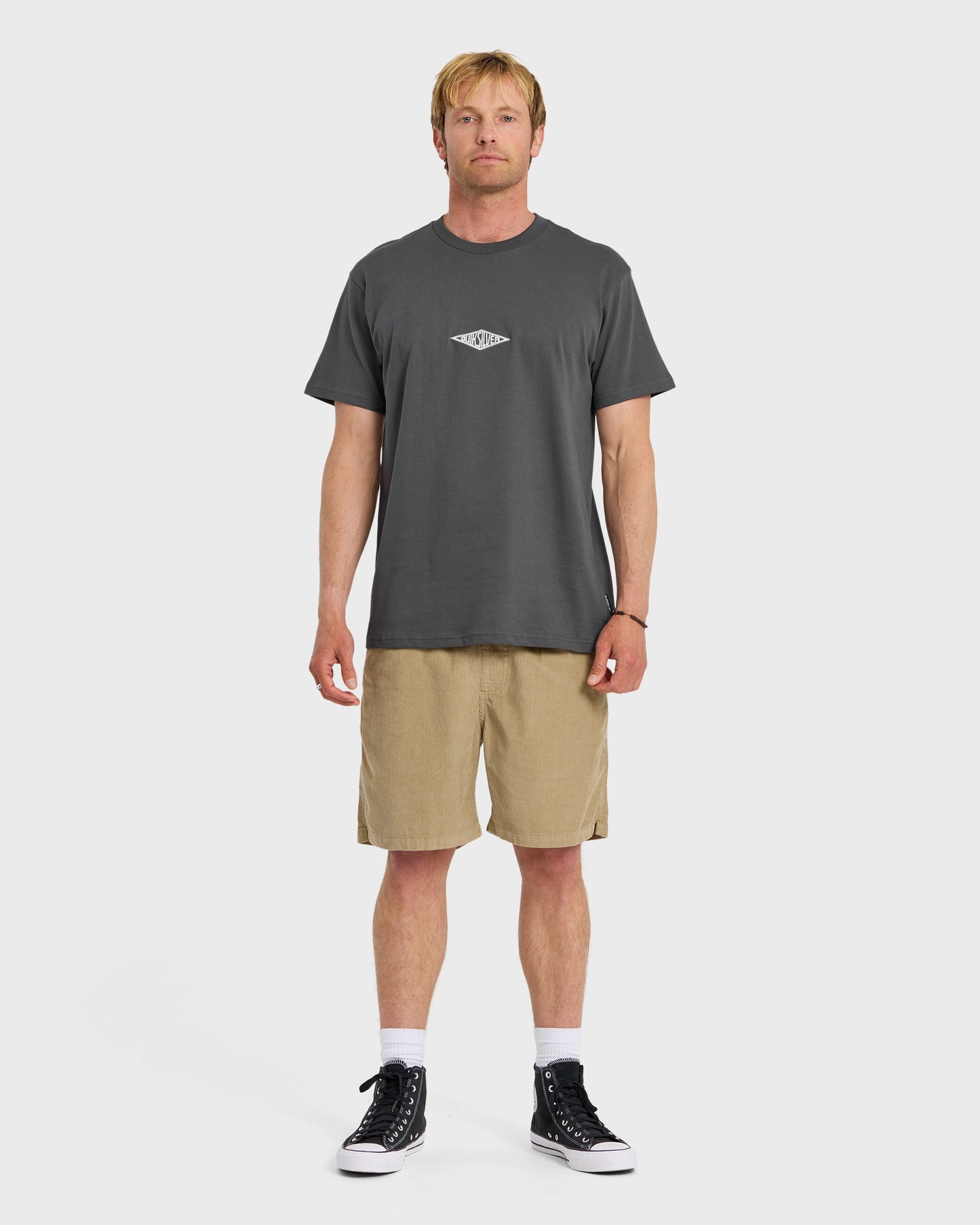 Work Ship Embroidered Short Sleeve T-Shirt - Iron Gate