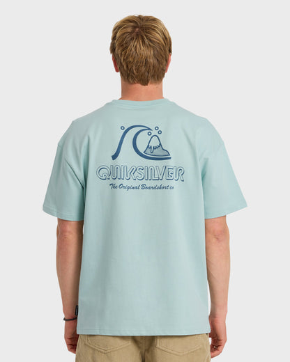 Vintage Bubble Originals Oversized Short Sleeve Graphic T-Shirt - Blue Haze