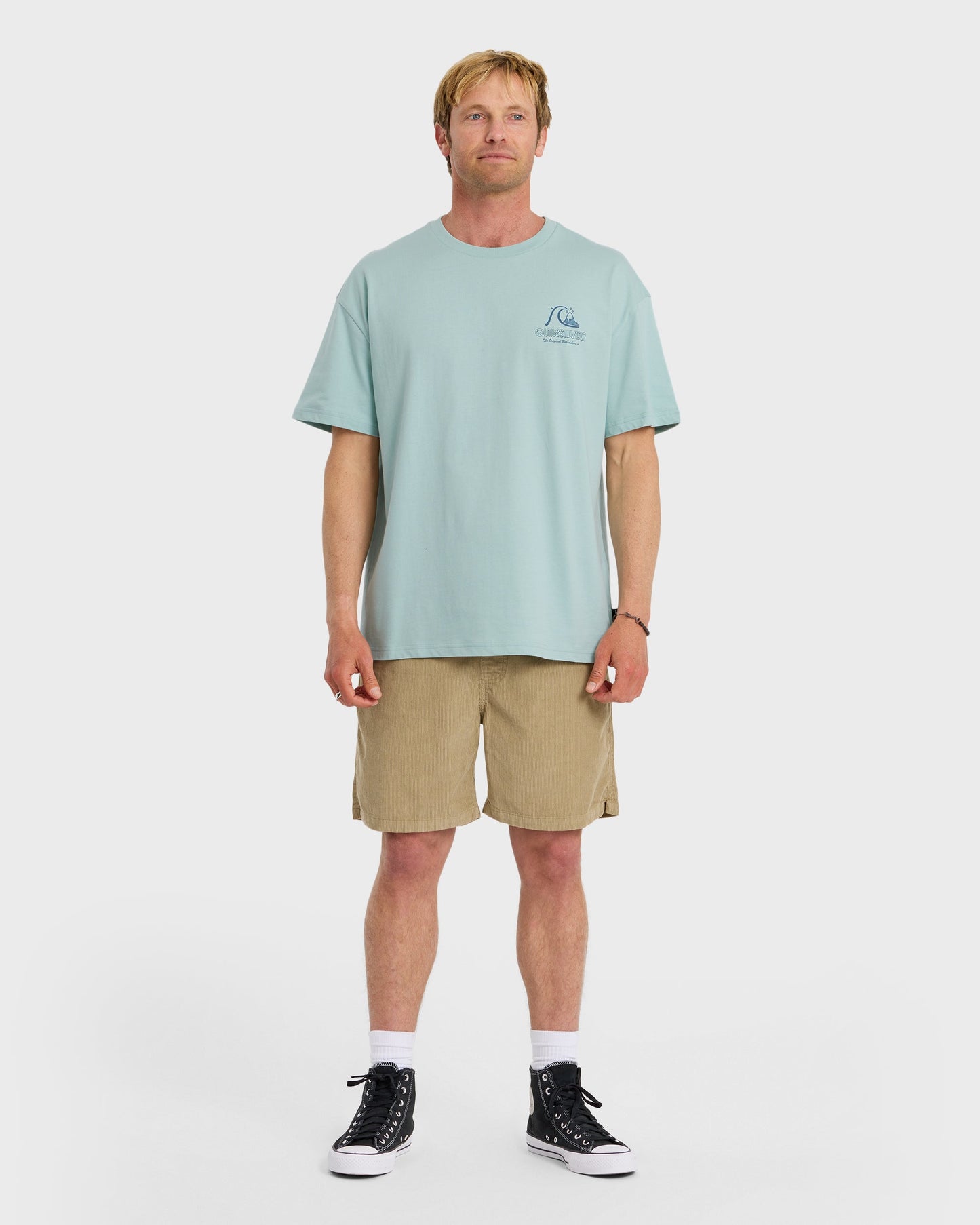 Vintage Bubble Originals Oversized Short Sleeve Graphic T-Shirt - Blue Haze