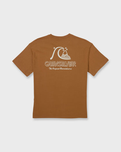 Vintage Bubble Originals Oversized Short Sleeve Graphic T-Shirt - Tobacco