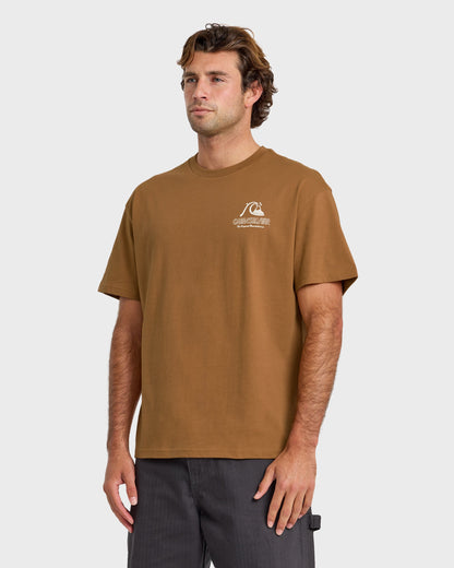 Vintage Bubble Originals Oversized Short Sleeve Graphic T-Shirt - Tobacco