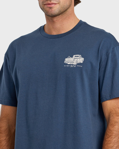 Get Out There Originals Oversized Short Sleeve T-Shirt - Dark Denim