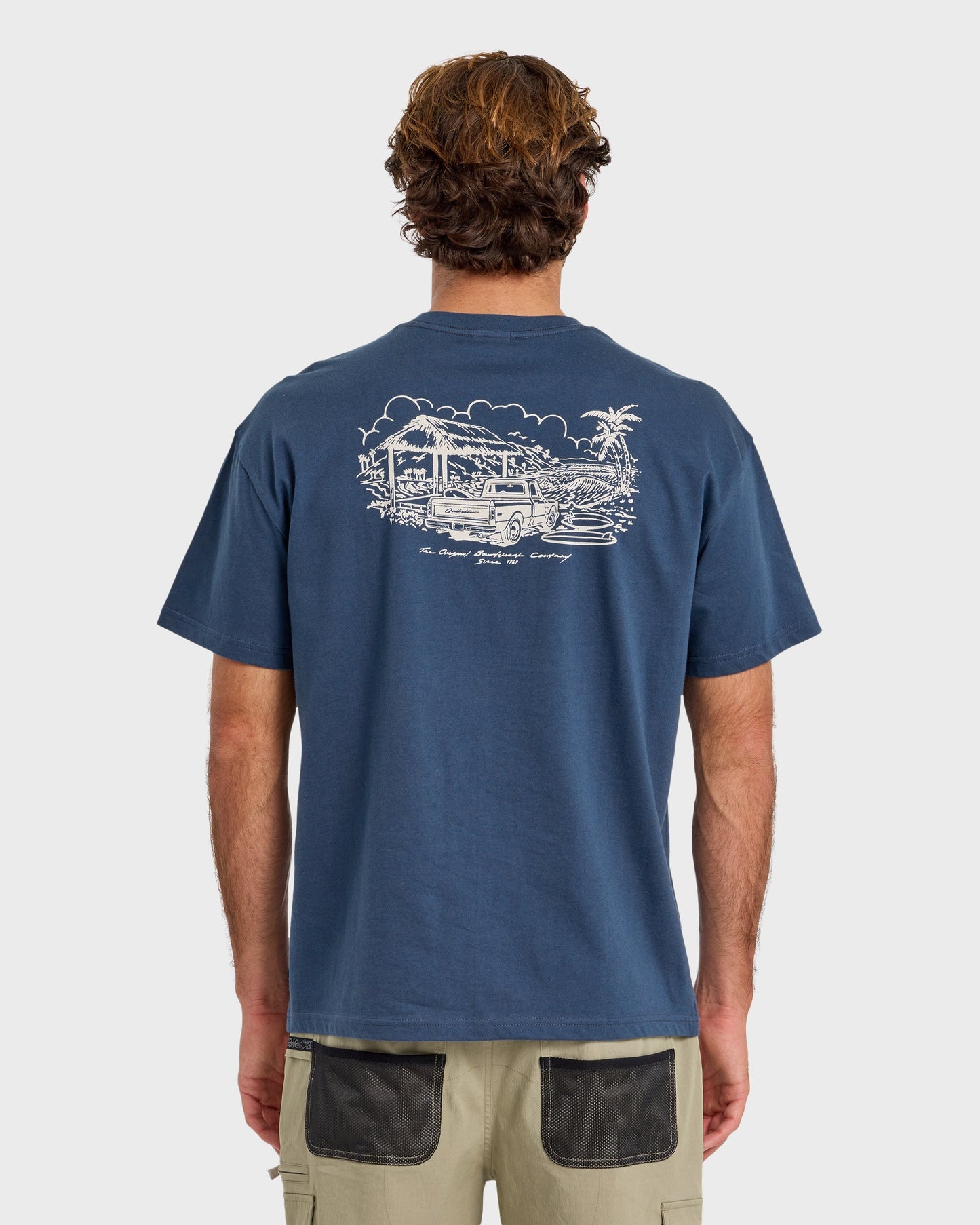 Get Out There Originals Oversized Short Sleeve T-Shirt - Dark Denim