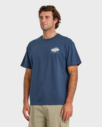 Get Out There Originals Oversized Short Sleeve T-Shirt - Dark Denim
