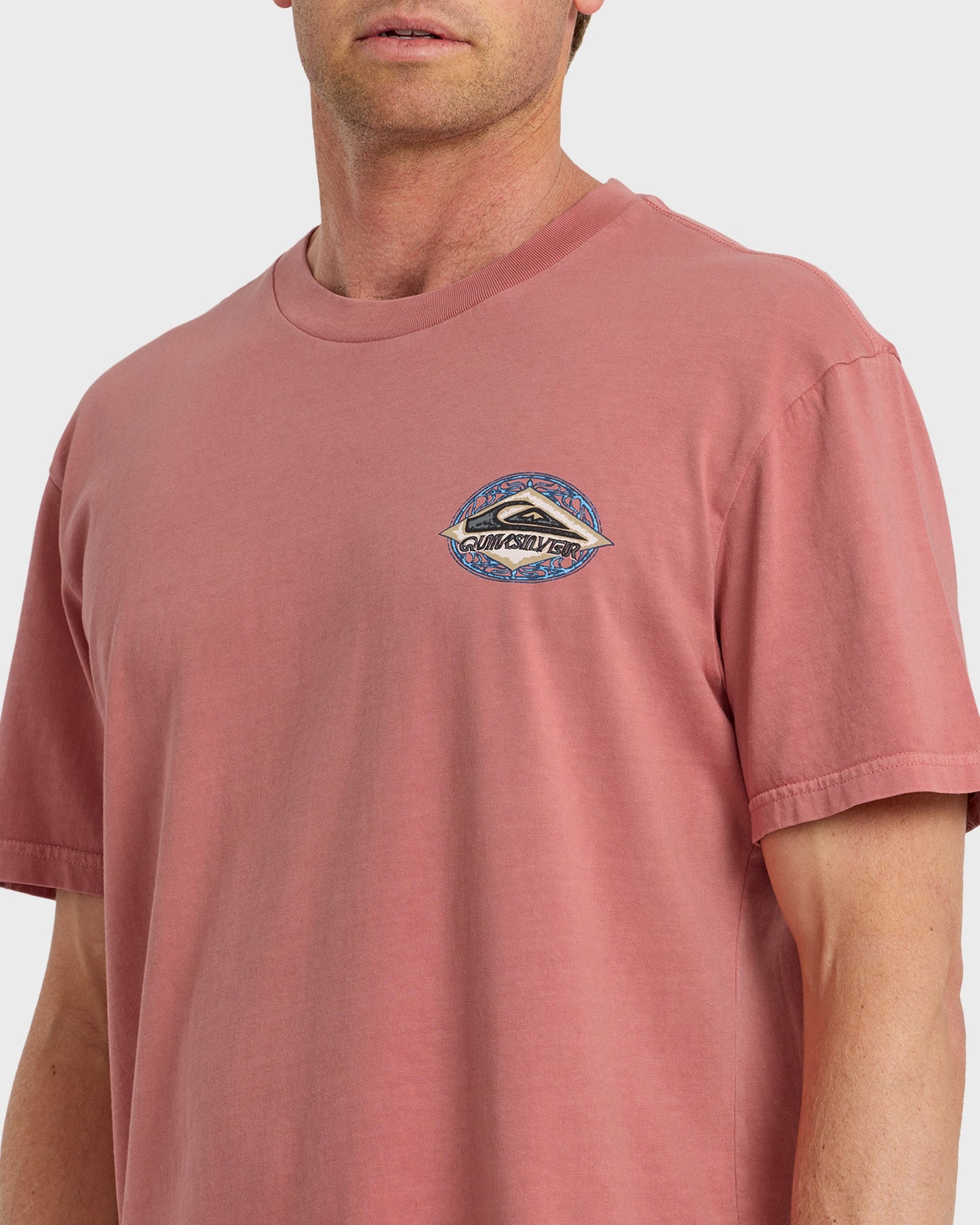 Foil Stamp Pigment-Dyed Short Sleeve T-Shirt - Desert Sand
