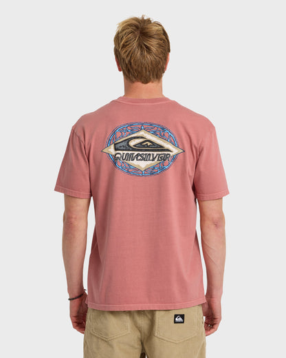 Foil Stamp Pigment-Dyed Short Sleeve T-Shirt - Desert Sand