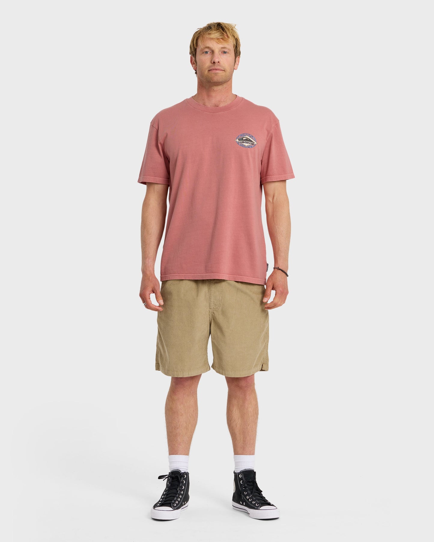 Foil Stamp Pigment-Dyed Short Sleeve T-Shirt - Desert Sand
